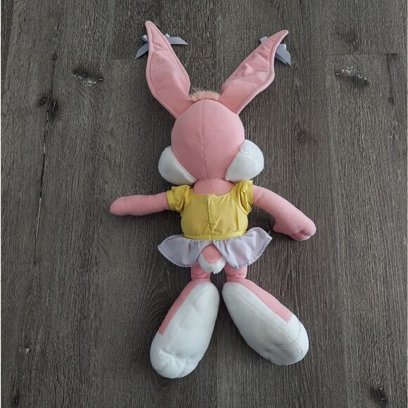 Vintage Tiny Toons Adventures Babs Bunny Pink Stuffed Plush 16" Stuffed Animal - Picture 2 of 7
